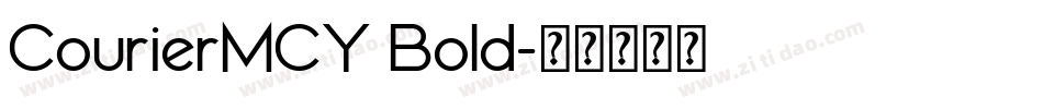 CourierMCY Bold字体转换